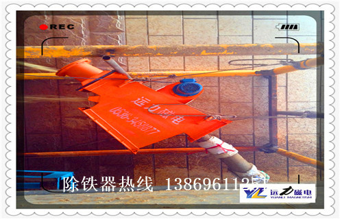 管道式永磁自卸除鐵器，管道式永磁自卸除鐵器_遠(yuǎn)力管道式永磁自卸除鐵器12000高斯 可定制工作原理_安裝示意圖