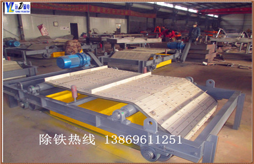 自卸式電磁除鐵器，福建超強干式自卸式電磁除鐵器_福建超強干式自卸式電磁除鐵器廠家配件_型號及工作視頻
