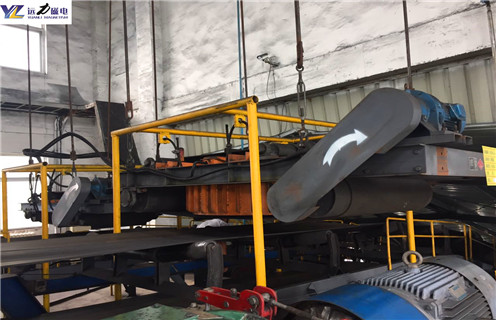 電磁自卸式除鐵器，陜西電磁自卸式除鐵器型號_陜西電磁自卸式除鐵器型號保養(yǎng)廠家配件_型號及工作視頻 