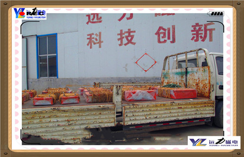 懸掛式永磁除鐵器，山西懸掛式永磁除鐵器定制_內(nèi)部磁塊安裝方法_山西懸掛式永磁除鐵器定制供應(yīng)型號價格